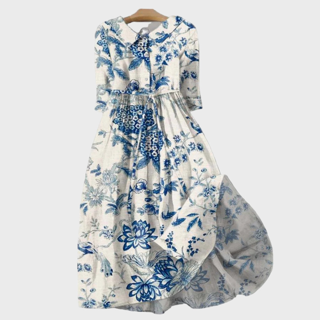 Vestido de Porcelana Floral feminino