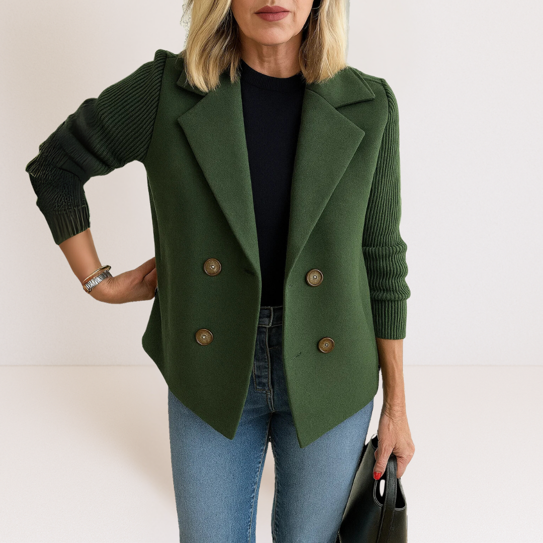 Casaco Elegante com Malha feminino