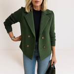 Casaco Elegante com Malha feminino