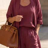 Conjunto Amélia Linho Sereno