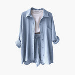 Conjunto de duas peças chique feminino