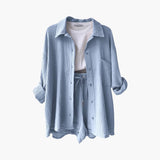Conjunto de duas peças chique feminino