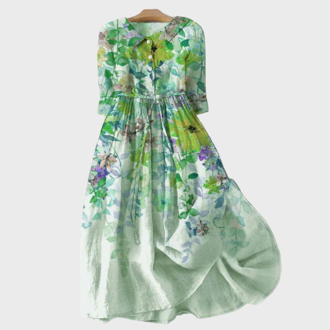 Vestido de Jardim em Aquarela feminino