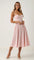 Vestido midi corpete estruturado feminino