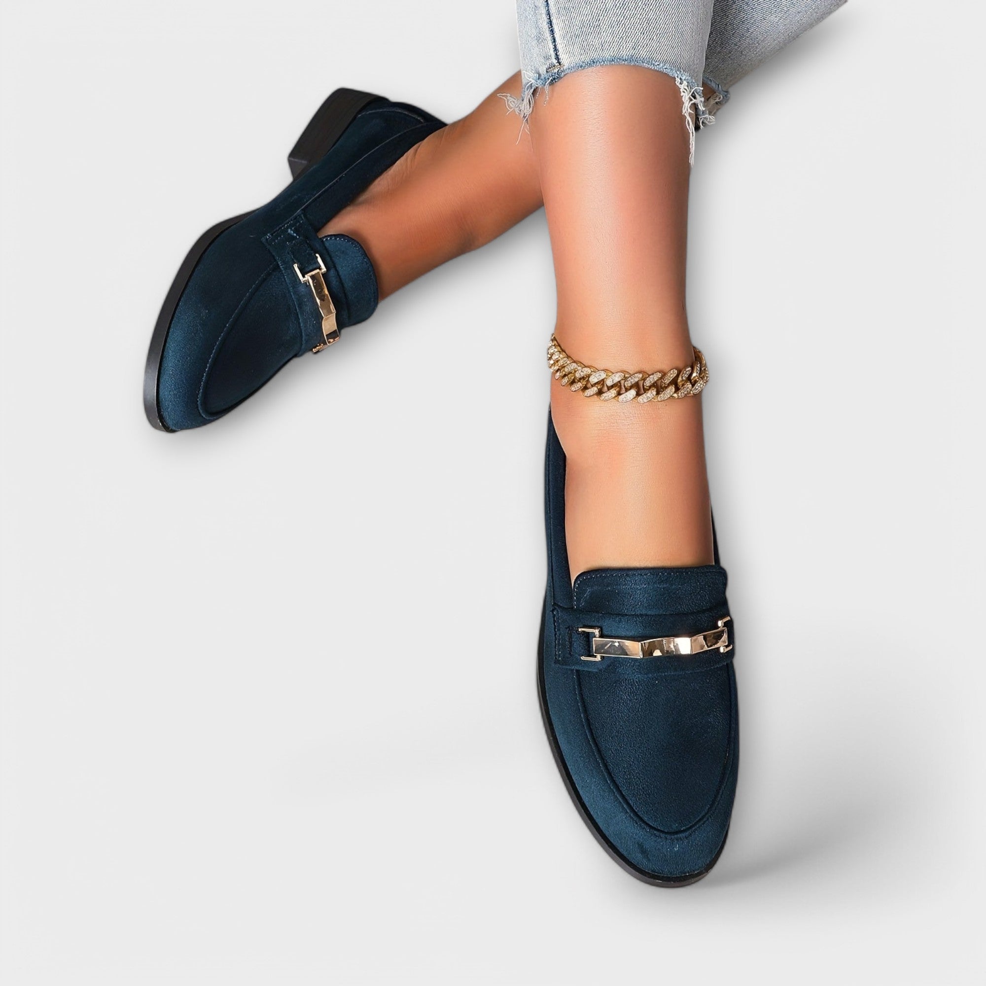 Alexandrina - Loafer de flanela feminino