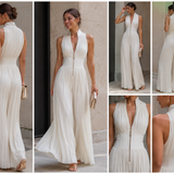 Bianca – Macacão Plissado Elegante