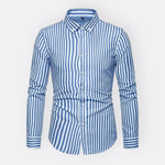 Camisa Clássica às Riscas masculino