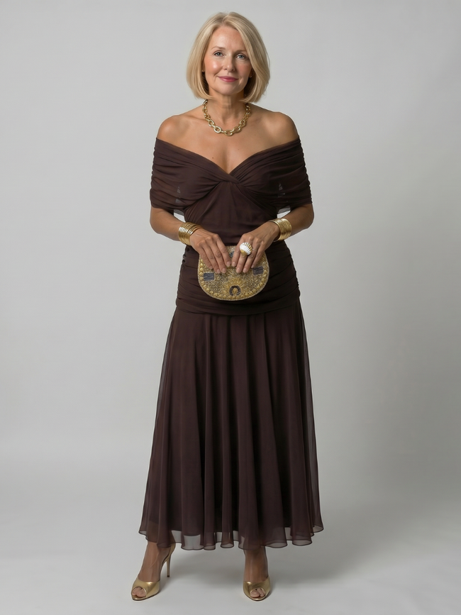 Susy - Vestido midi fluido