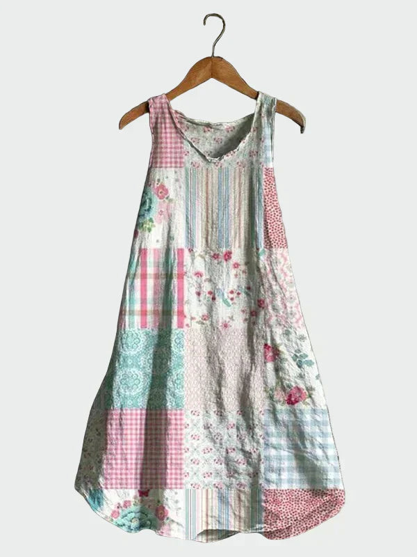 Vestido com Estampa Pastel feminino