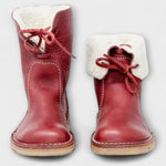 Botas impermeáveis com forro de lã feminino