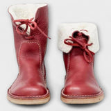 Botas impermeáveis com forro de lã feminino
