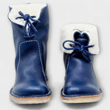 Botas impermeáveis com forro de lã feminino