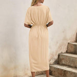 Vestido Midi Envelope feminino