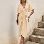 Vestido Midi Envelope feminino