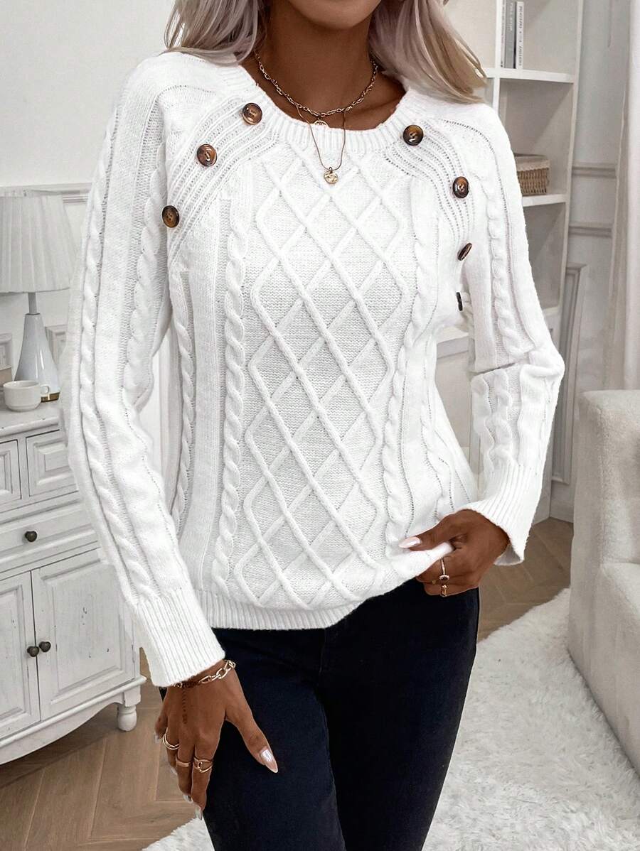 Francisca - Camisola de Malha com Botões feminino
