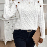 Francisca - Camisola de Malha com Botões feminino