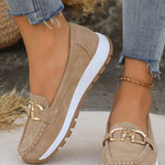 Sapatos Rasos com Fivela feminino