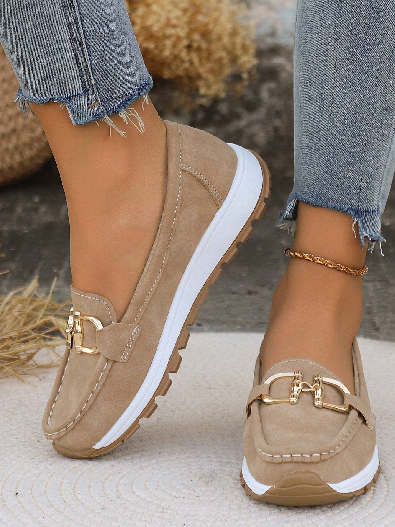 Sapatos Rasos com Fivela feminino