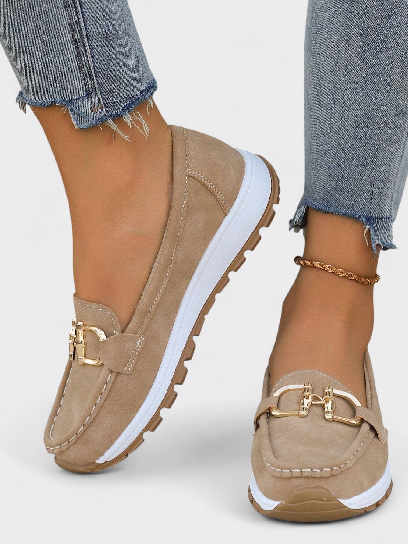 Sapatos Rasos com Fivela feminino