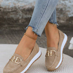 Sapatos Rasos com Fivela feminino