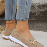 Sapatos Rasos com Fivela feminino