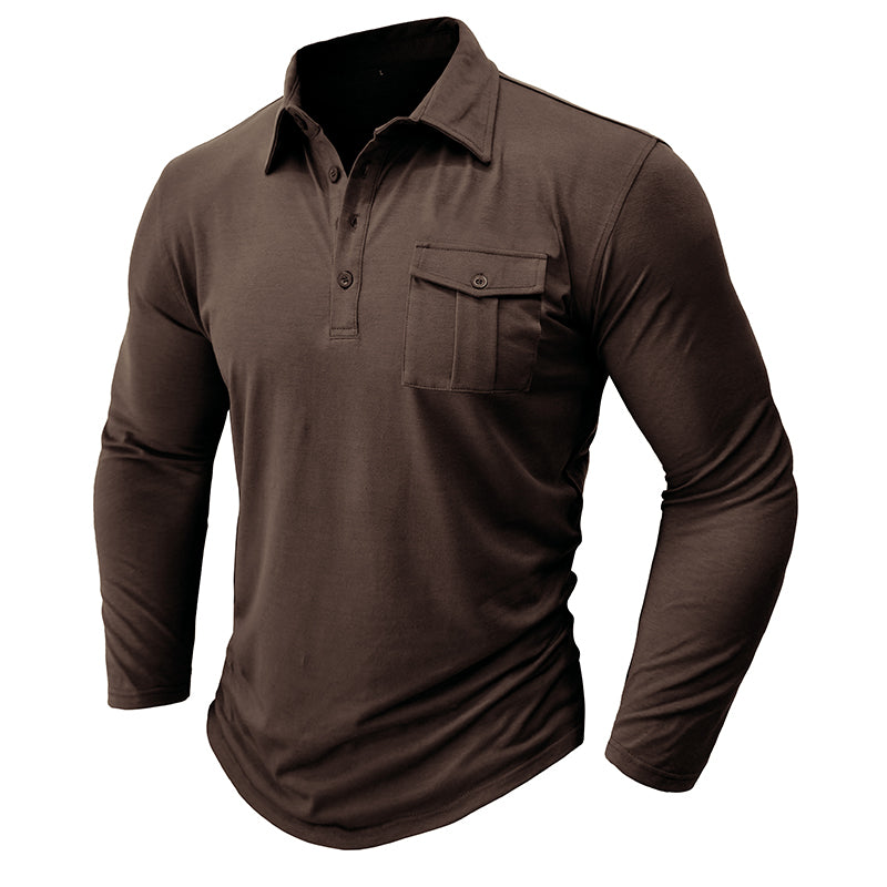 Camisa casual com bolsos masculino