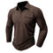 Camisa casual com bolsos masculino