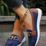 Sapatos Rasos com Fivela feminino