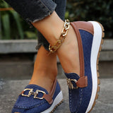 Sapatos Rasos com Fivela feminino