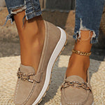 Sapatos Rasos com Fivela feminino