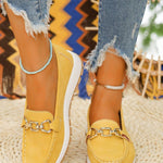 Sapatos Rasos com Fivela feminino