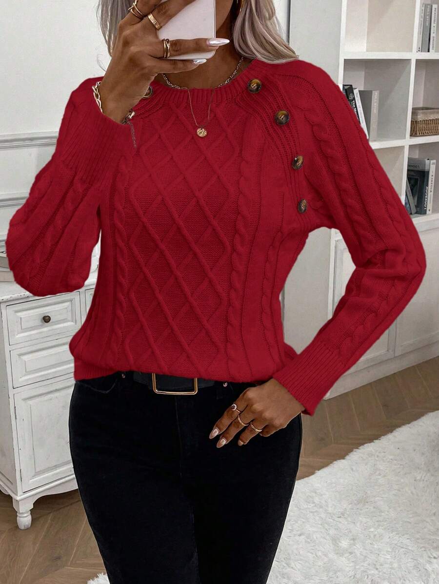 Francisca - Camisola de Malha com Botões feminino