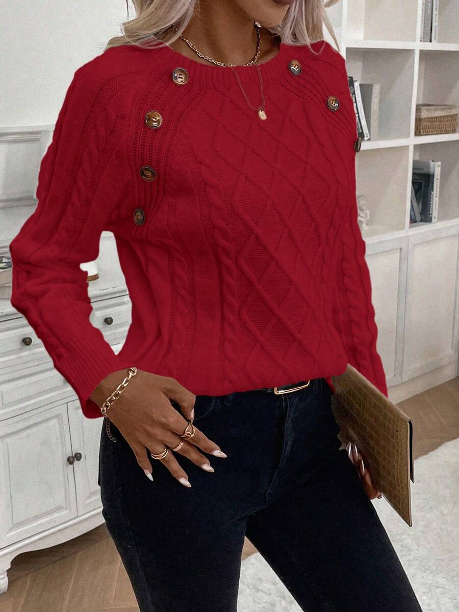 Francisca - Camisola de Malha com Botões feminino