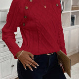 Francisca - Camisola de Malha com Botões feminino