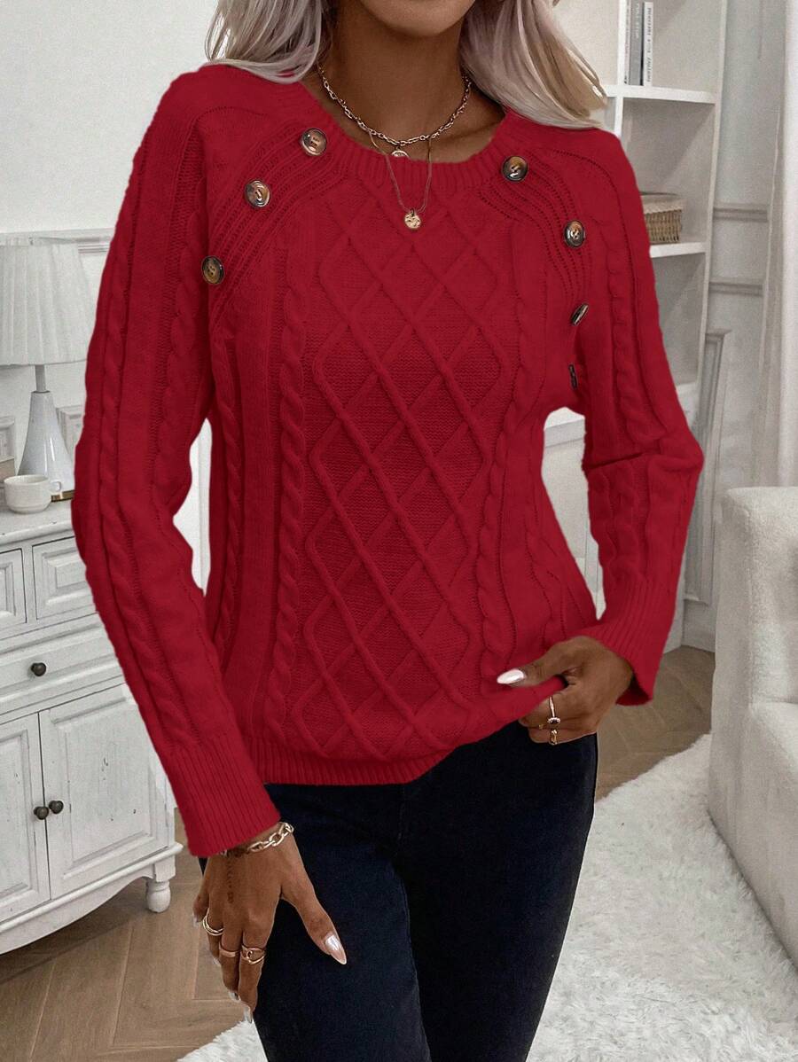Francisca - Camisola de Malha com Botões feminino