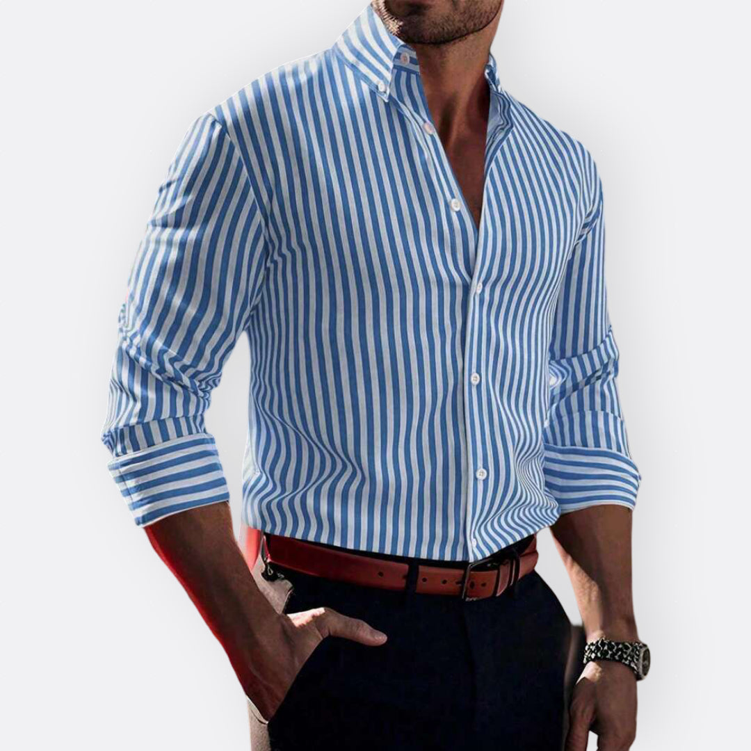 Camisa Clássica às Riscas masculino