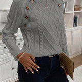 Francisca - Camisola de Malha com Botões feminino