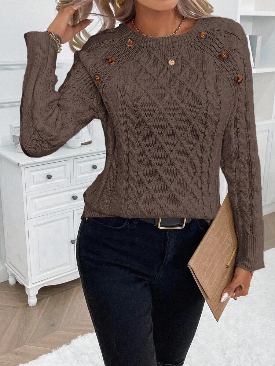 Francisca - Camisola de Malha com Botões feminino
