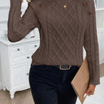 Francisca - Camisola de Malha com Botões feminino