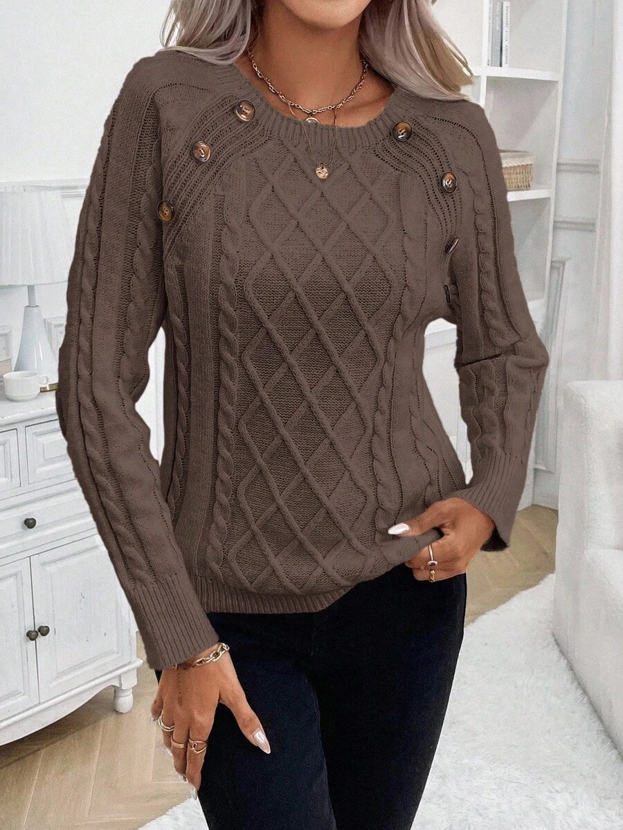Francisca - Camisola de Malha com Botões feminino
