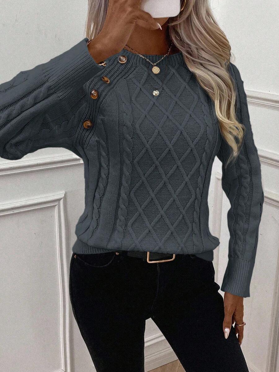 Francisca - Camisola de Malha com Botões feminino