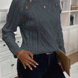 Francisca - Camisola de Malha com Botões feminino