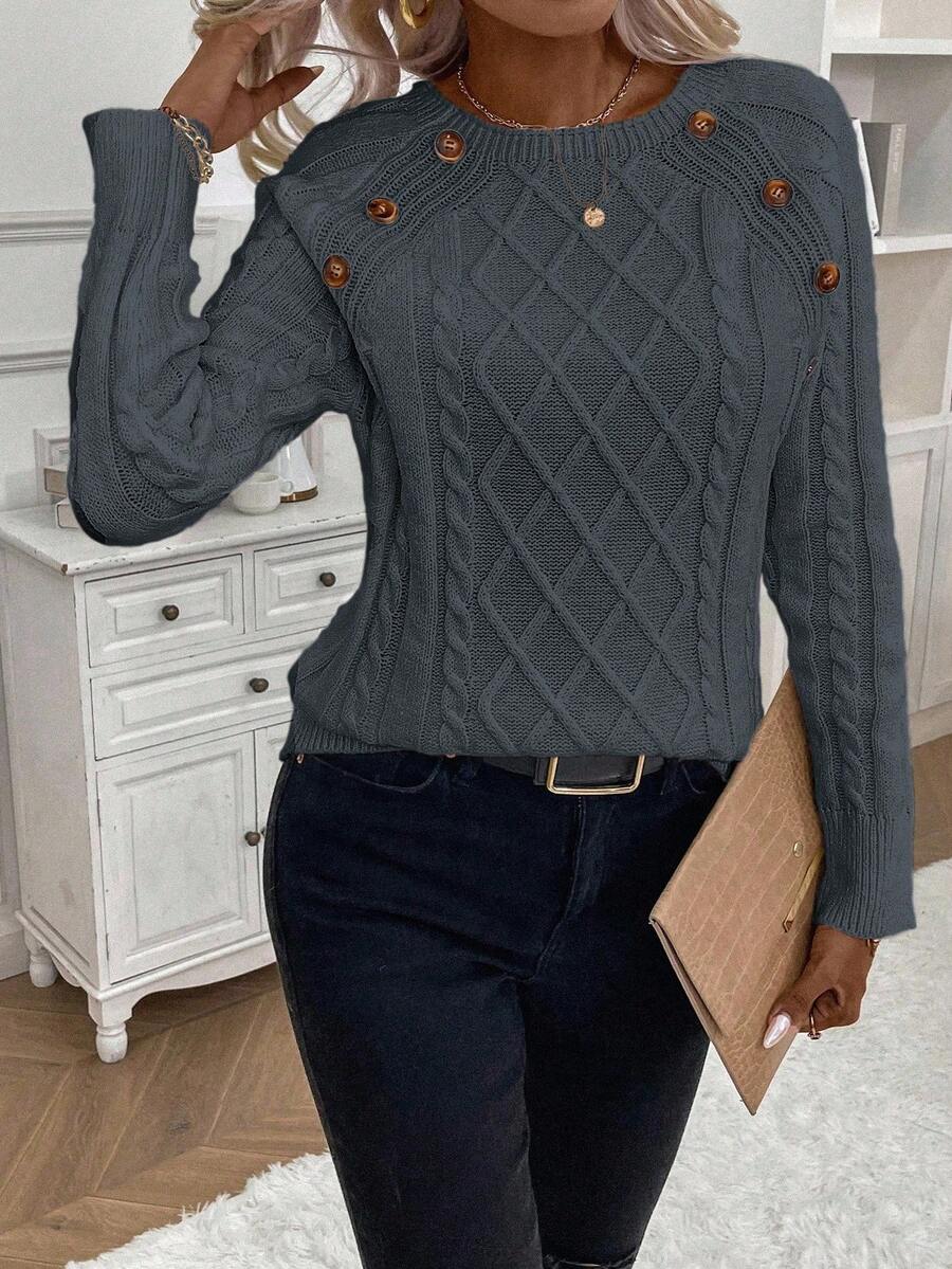 Francisca - Camisola de Malha com Botões feminino