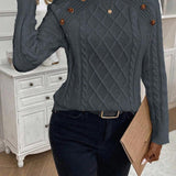 Francisca - Camisola de Malha com Botões feminino