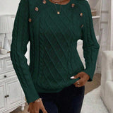 Francisca - Camisola de Malha com Botões feminino