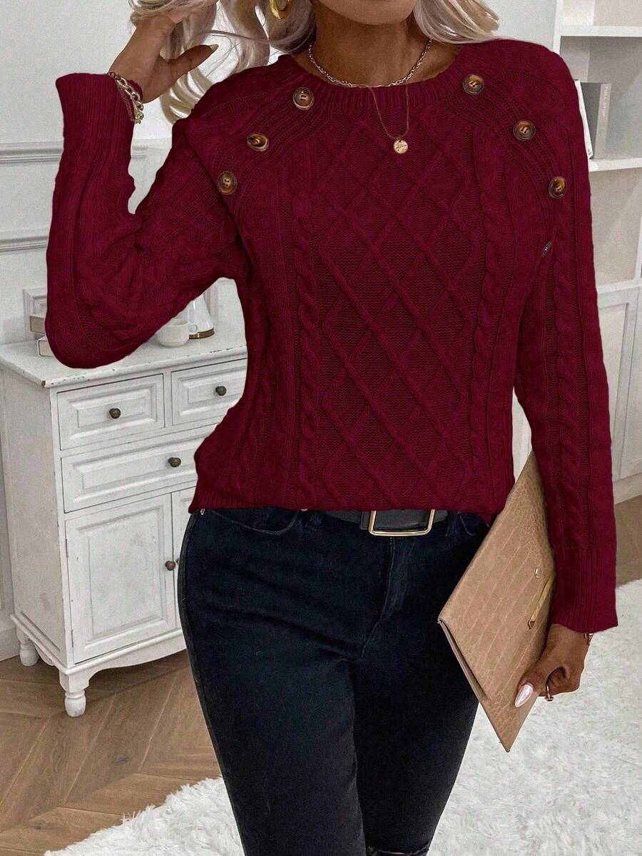 Francisca - Camisola de Malha com Botões feminino