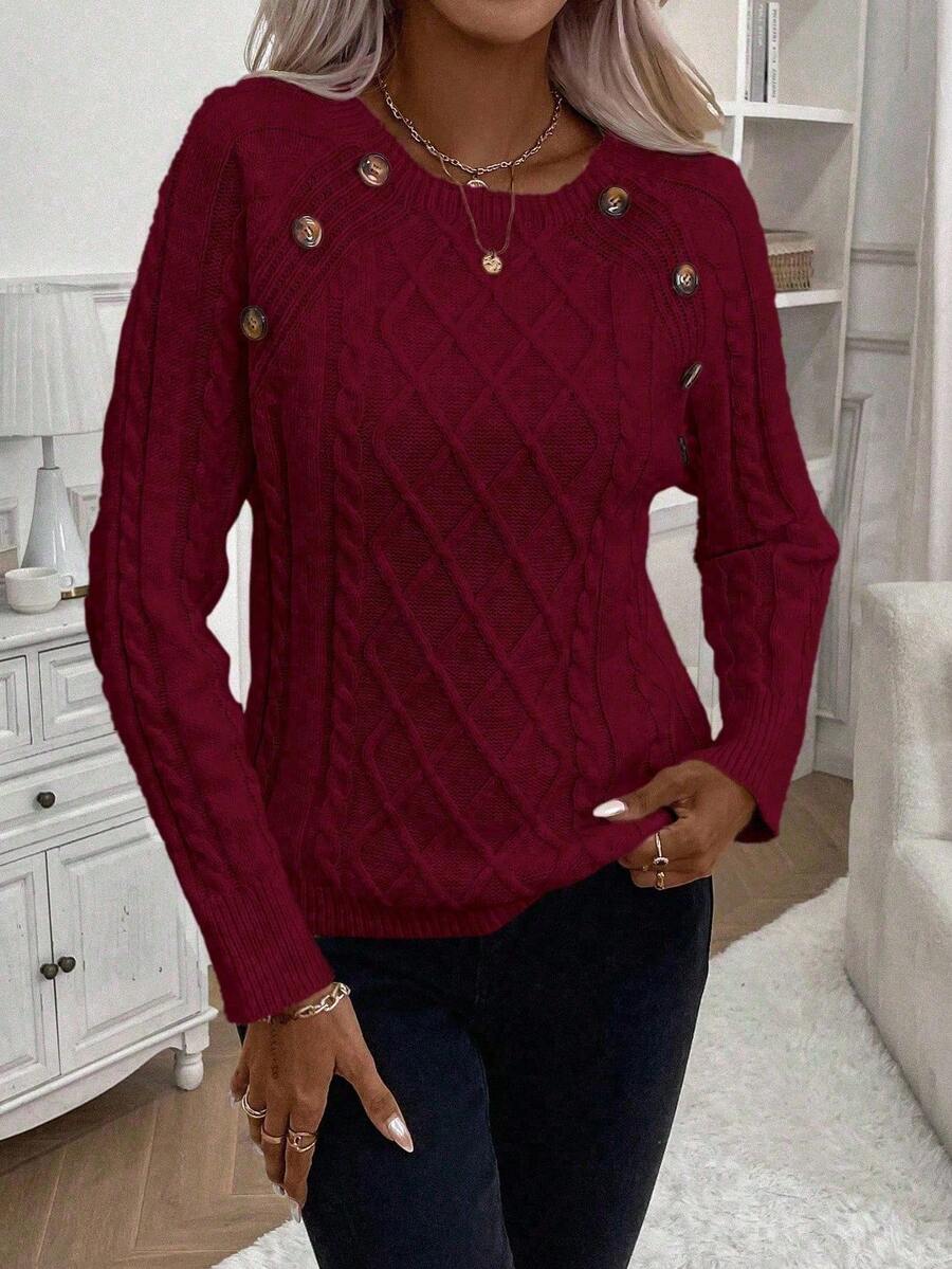 Francisca - Camisola de Malha com Botões feminino