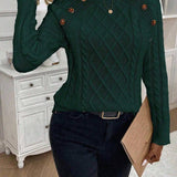 Francisca - Camisola de Malha com Botões feminino