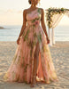 Vestido Longo Rosália – Romance e Elegância Floral