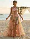 Vestido Longo Rosália – Romance e Elegância Floral